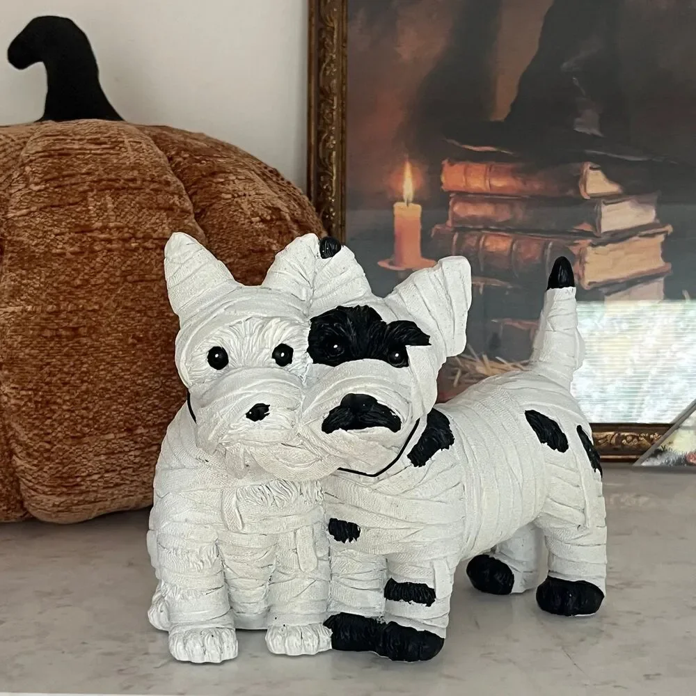 Humane World for Animals Halloween Mummy Scotty Dogs Figurine